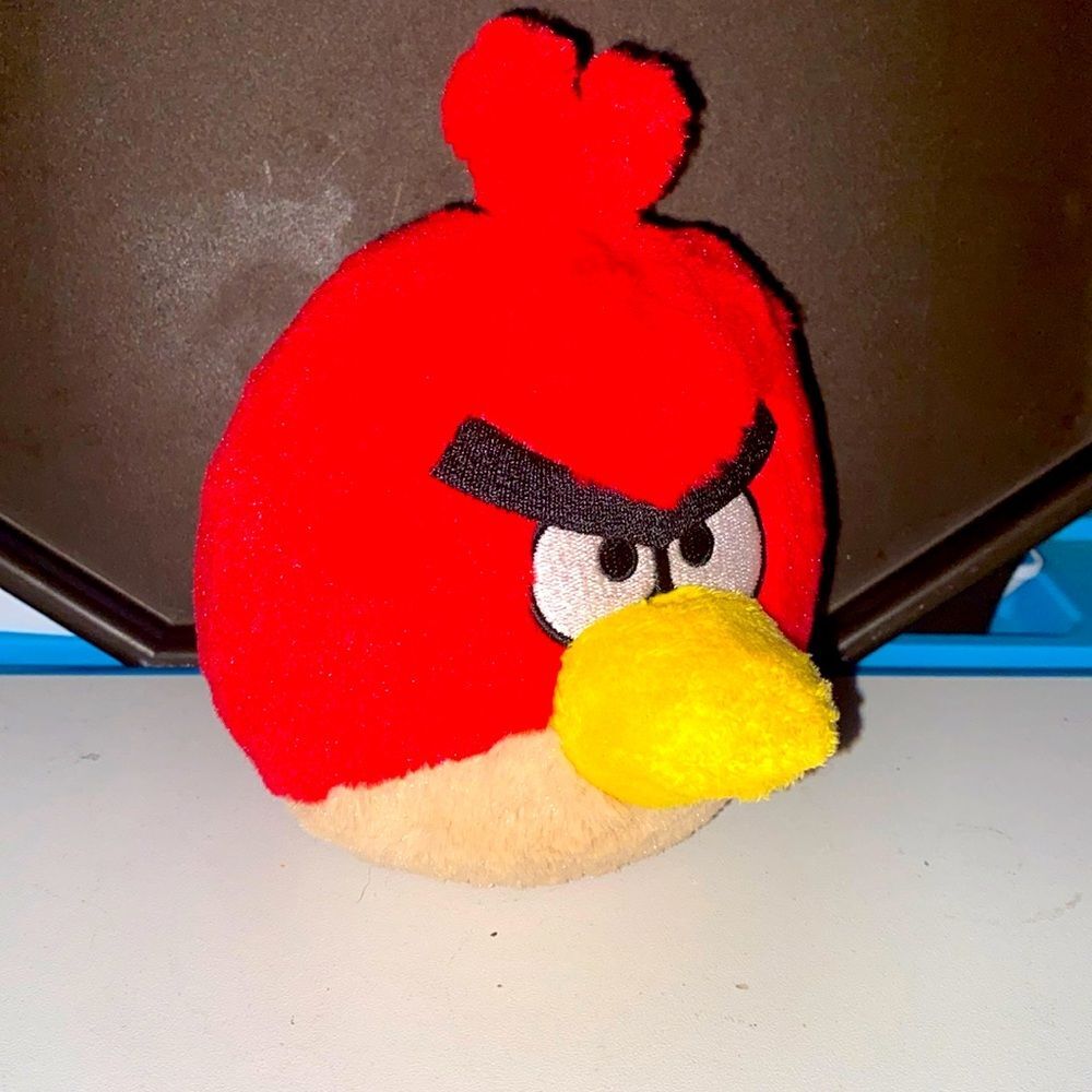 Commonwealth Angry Birds Terence Red Bird 5" Plush Stuffed Animal Year 2010